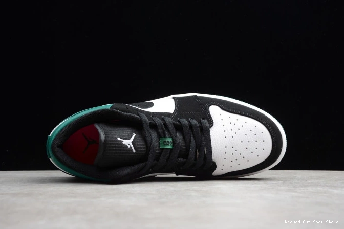 Kicked Out Shoe Store Mystic 553558-113 Green Low 1 White Air Jordan Black 0727